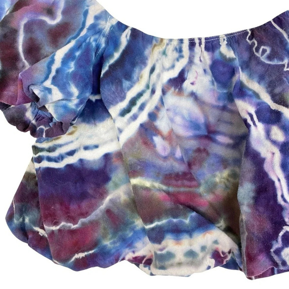 Free People Crop Top Tee Womens Medium FP We The Free Sunnie Off The Shoulder - Picture 3 of 15